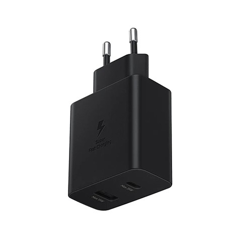 ADAPTADOR DE CORRIENTE SAMSUNG USB-C 35W+USB 15W EP-TA220N NEGRO