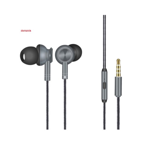 AURICULAR AIWA CON MIC JACK 3.5MM AWF1G GRIS