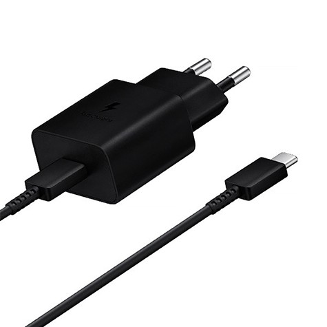 CARGADOR SAMSUNG FAST 15W USB-C EP-T1510XBEGWW NEGRO